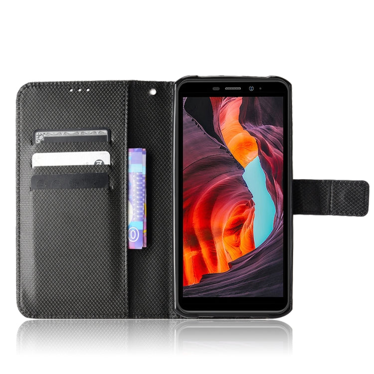 For Ulefone Armor X10 / X10 Pro Diamond Texture Leather Phone Case(Black)