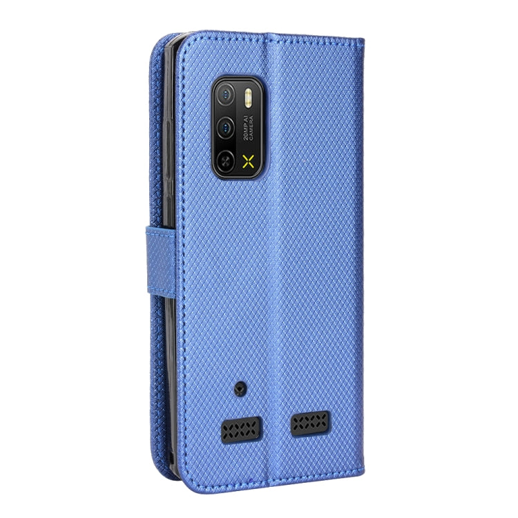 For Ulefone Armor X10 / X10 Pro Diamond Texture Leather Phone Case(Blue)