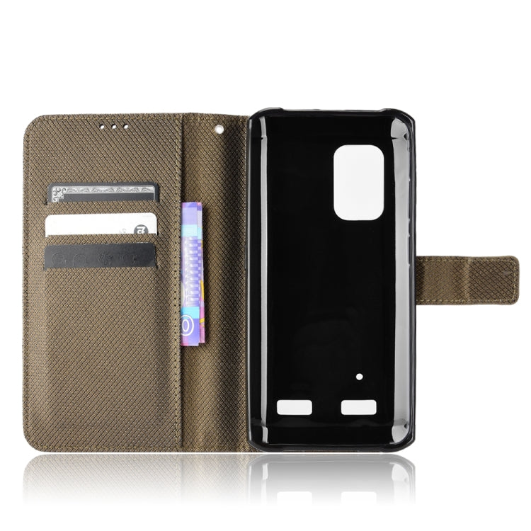 For Ulefone Armor X10 / X10 Pro Diamond Texture Leather Phone Case(Brown)