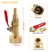 A6862 RV Female Thread 1/4 Drain Fitting Adapter with Storage Bag