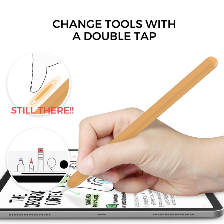 DUX DUCIS Stoyobe Ultra-thin Silicone Protective Case for Apple Pencil Pro / 2(Orange)