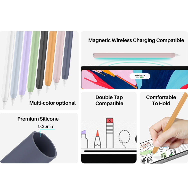 DUX DUCIS Stoyobe Ultra-thin Silicone Protective Case for Apple Pencil Pro / 2(Orange)