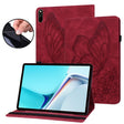 For Huawei MatePad 11 2021 Big Butterfly Embossed Leather Tablet Case(Red) - Huawei by PMC TechLife | Online Shopping South Africa | PMC TechLife | Buy Now Pay Later Mobicred