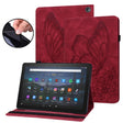 For Amazon Kindle Fire HD 10 / 10 Plus 2021 Big Butterfly Embossed Leather Tablet Case(Red) - Amazon by PMC TechLife | Online Shopping South Africa | PMC TechLife | Buy Now Pay Later Mobicred