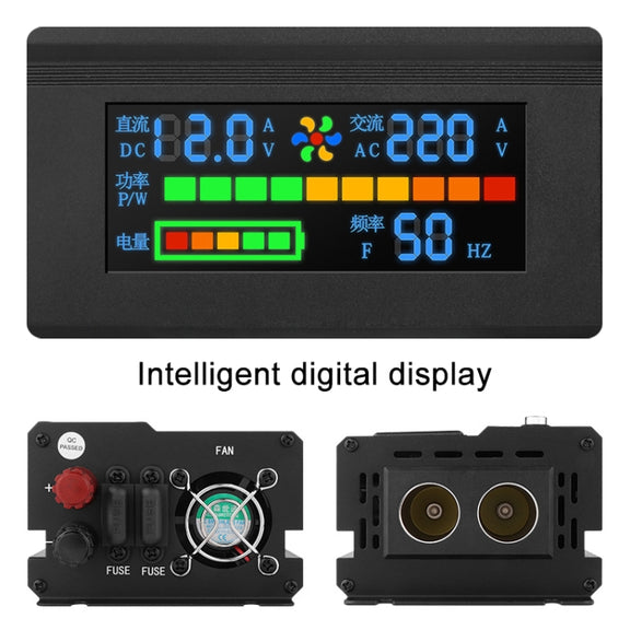 8896 2200W Car Smart Multi-functional Digital Display Inverter, Specification:24V