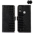 For Nokia C21 Plus Crocodile Top Layer Cowhide Leather Phone Case(Black) - free shipping - PMC TechLife - Order now!