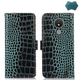 For Nokia C21 Crocodile Top Layer Cowhide Leather Phone Case(Green) - Nokia Cases by PMC TechLife | Online Shopping South Africa | PMC TechLife | Buy Now Pay Later Mobicred