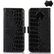 For Nokia C200 Crocodile Top Layer Cowhide Leather Phone Case(Black) - free shipping - PMC TechLife - Order now!