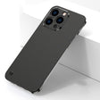 For iPhone 12 Pro Max Electroplating Frosted Frameless Phone Case(Black) - iPhone 12 Pro Max Cases by PMC TechLife | Online Shopping South Africa | PMC TechLife | Buy Now Pay Later Mobicred