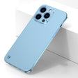 For iPhone 12 Pro Max Electroplating Frosted Frameless Phone Case(Light Blue) - iPhone 12 Pro Max Cases by PMC TechLife | Online Shopping South Africa | PMC TechLife | Buy Now Pay Later Mobicred