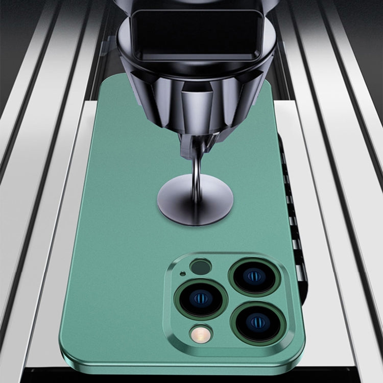 For iPhone 12 Pro Max Electroplating Frosted Frameless Phone Case(Black)