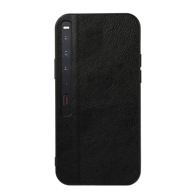 For Huawei Mate Xs 2 Two-color Litchi Texture PU Phone Case(Black)