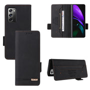 For Samsung Galaxy Z Fold2 5G Magnetic Clasp Flip Leather Phone Case(Black)