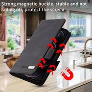 For Samsung Galaxy Z Fold2 5G Magnetic Clasp Flip Leather Phone Case(Black)