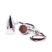 Z008 1 Pair 12V Modified Universal Motorcycle LED Turn Signal, Light Color:Yellow Light(Electroplating)