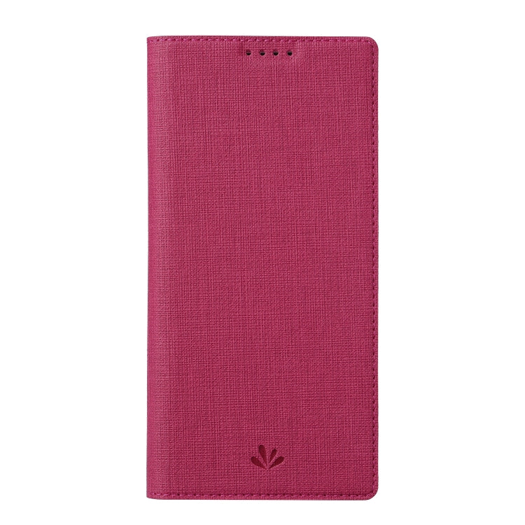 For Sharp Aquos R7 ViLi DMX Series Shockproof TPU + PU Leather Magnetic Attraction Horizontal Flip Case(Rose Red)