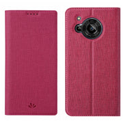 For Sharp Aquos R7 ViLi DMX Series Shockproof TPU + PU Leather Magnetic Attraction Horizontal Flip Case(Rose Red)