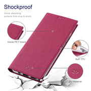 For Sharp Aquos R7 ViLi DMX Series Shockproof TPU + PU Leather Magnetic Attraction Horizontal Flip Case(Rose Red)