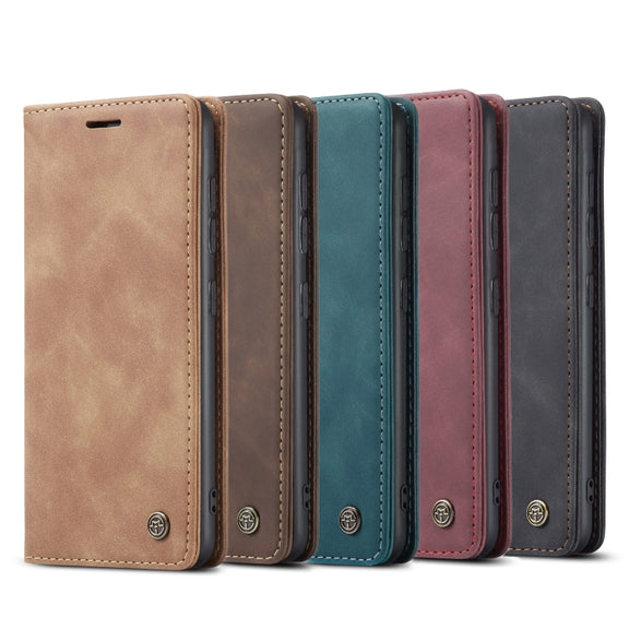 For Galaxy A91 / S10 Lite CaseMe Multifunctional Horizontal Flip Leather Case, with Card Slot & Holder & Wallet(Coffee)