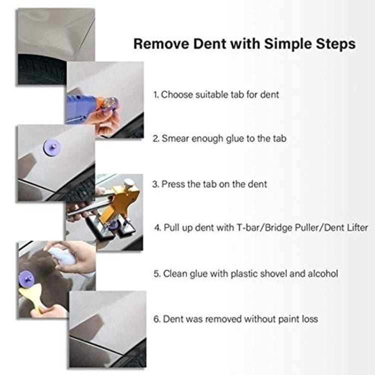 D3 96 in 1 Car Paintless Dent Dings Repair Lifter Tools Kit, Plug Type:US Plug