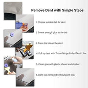 D3 96 in 1 Car Paintless Dent Dings Repair Lifter Tools Kit, Plug Type:UK Plug