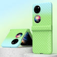 For Huawei P50 Pocket Rainbow Gradient Hinge Shockproof Phone Case(Green Blue) - Huawei Cases by PMC TechLife | Online Shopping South Africa | PMC TechLife | Buy Now Pay Later Mobicred
