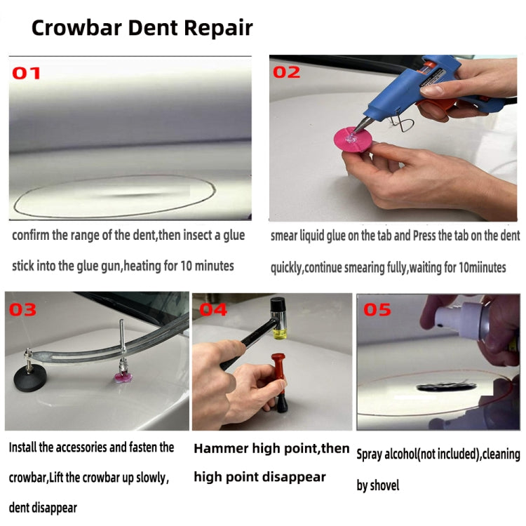 N3 83 in 1 Car Paintless Dent Removal Fender Damage Repair Puller Lifter, Plug Type:US Plug