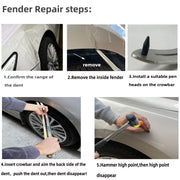 N3 83 in 1 Car Paintless Dent Removal Fender Damage Repair Puller Lifter, Plug Type:UK Plug