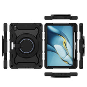For Huawei Matepad Pro 10.8 Armor Contrast Color Silicone + PC Tablet Case(Black)