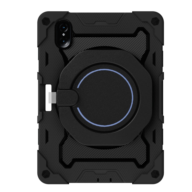 For Honor Tablet V7 Pro Armor Contrast Color Silicone + PC Tablet Case(Black)