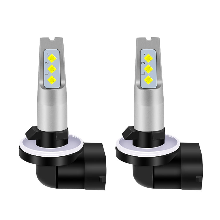 1 Pair 881 DC 12V-24V 12W 1800LM Car LED Fog Light(White Light)