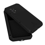 For Samsung Galaxy A53 LOVE MEI Metal Shockproof Water-resistant Dustproof Protective Phone Case with Glass(Silver)