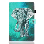 For Lenovo Tab M10 Plus 10.6 3rd Gen 2022 Coloured Drawing Smart Leather Tablet Case(Elephant)