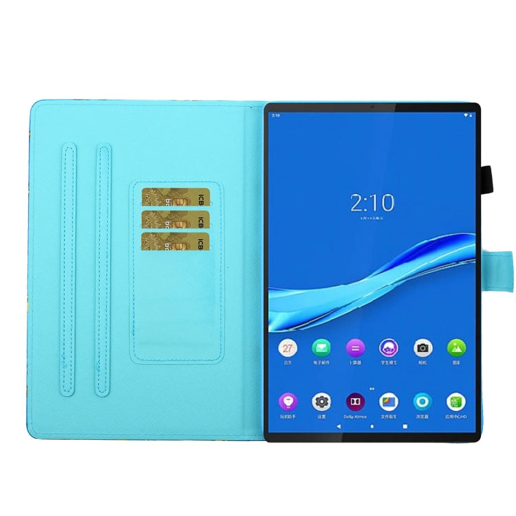 For Lenovo Tab M10 Plus 10.6 3rd Gen 2022 Coloured Drawing Smart Leather Tablet Case(Unicorn)