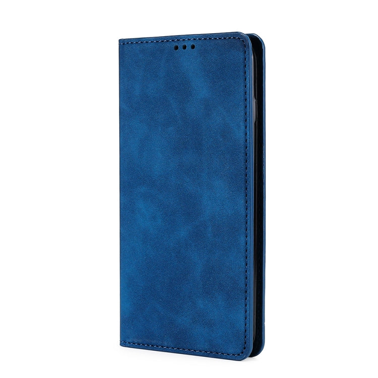 For DOOGEE X96 Pro Skin Feel Magnetic Horizontal Flip Leather Phone Case(Blue)