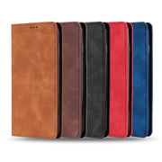 For DOOGEE X96 Pro Skin Feel Magnetic Horizontal Flip Leather Phone Case(Black)