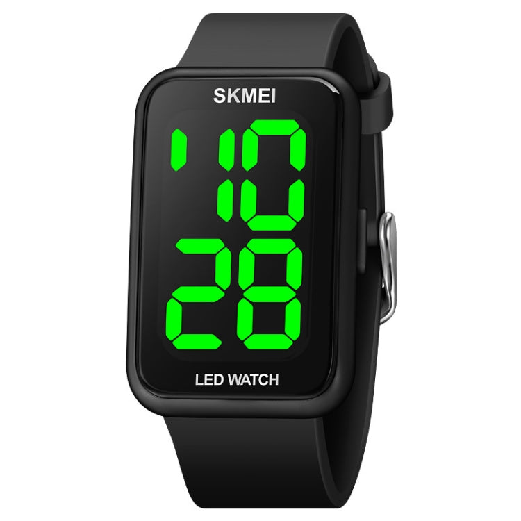 SKMEI 1873 PU Strap Water-resistant LED Electronic Watch(Black)