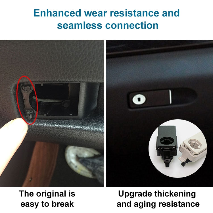 Car Glove Box Handle Switch for Mercedes-Benz W212 2008-2014, Left Driving(Black)