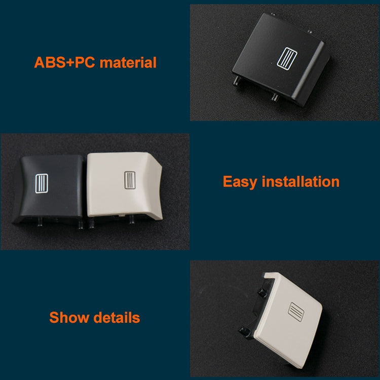 Car Dome Light Button Sunroof Window Switch Button for Mercedes-Benz W166 / W292 2012-, Left Driving, Style:Convex(Grey)