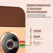 With 16GB Memory Card CP08 2.4 inch IPS HD Screen Children Instant Camera