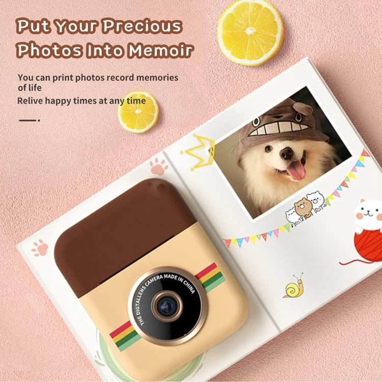 With 16GB Memory Card CP08 2.4 inch IPS HD Screen Children Instant Camera