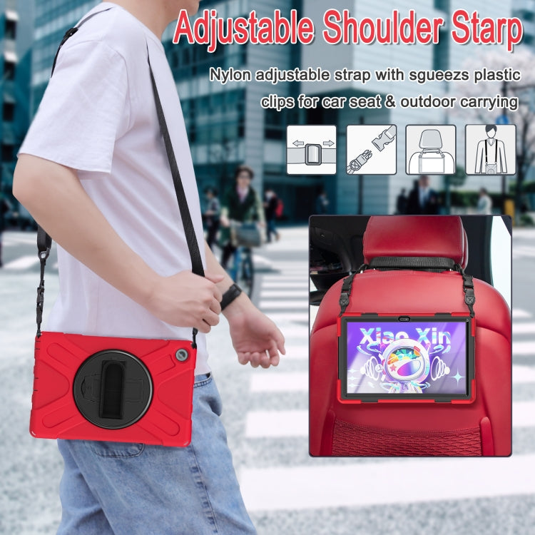 For Lenovo Tab M10 Plus 10.6 3rd Gen 2022 Silicone + PC Protective Tablet Case(Red)