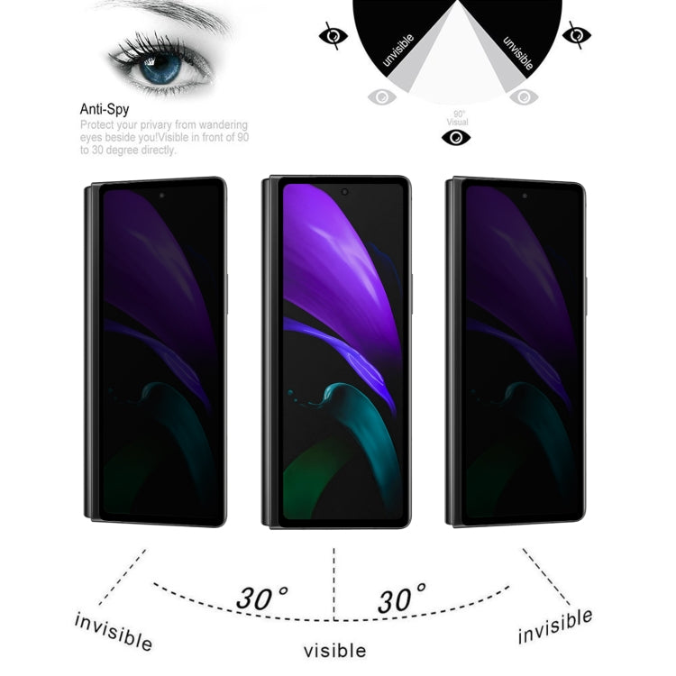 Full Cover Anti-peeping Tempered Glass Film For Samsung Galaxy Z Fold2 5G