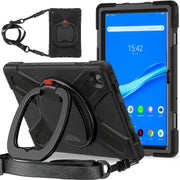 For Lenovo Tab M10 Plus 10.6 3rd Gen 2022 Silicone + PC Protective Tablet Case(Black)