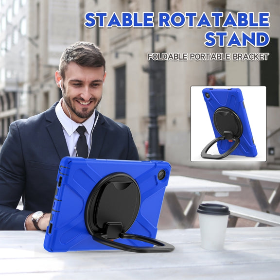 For Lenovo Tab M10 Plus 10.6 3rd Gen 2022 Silicone + PC Protective Tablet Case(Blue)