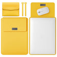 4 in 1 Lightweight and Portable Leather Computer Bag, Size:11/12 inches(Yellow) - 12.1 inch by PMC TechLife | Online Shopping South Africa | PMC TechLife | Buy Now Pay Later Mobicred