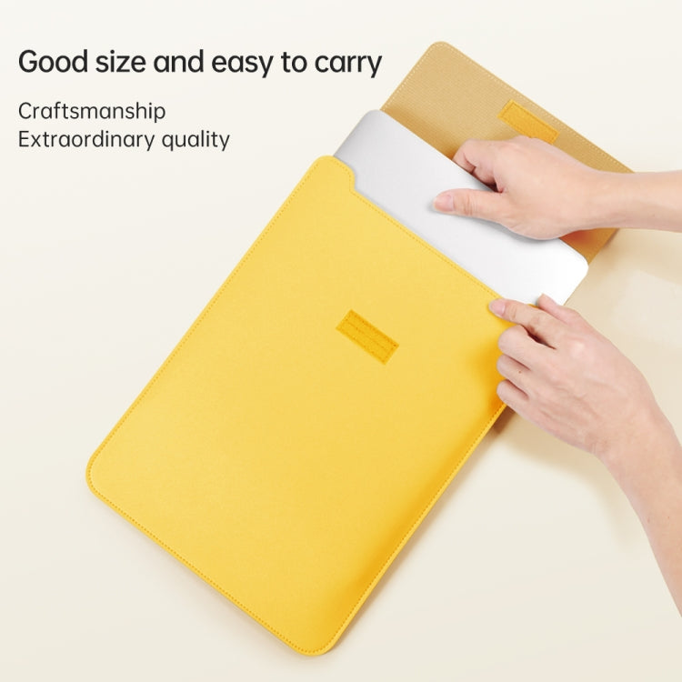4 in 1 Lightweight and Portable Leather Computer Bag, Size:11/12 inches(Grey)