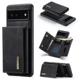 For Google Pixel 6A DG.MING M1 Series 3-Fold Multi Card Wallet + Magnetic Phone Case(Black) - Google Cases by DG.MING | Online Shopping South Africa | PMC TechLife | Buy Now Pay Later Mobicred