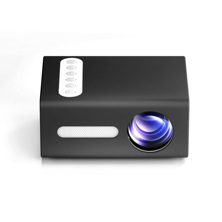 T300 25ANSI LED Portable Home Multimedia Game Projector, Plug Type:UK Plug(Black)