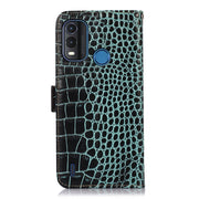 For Nokia G11 Plus Crocodile Top Layer Cowhide Leather Phone Case(Green)